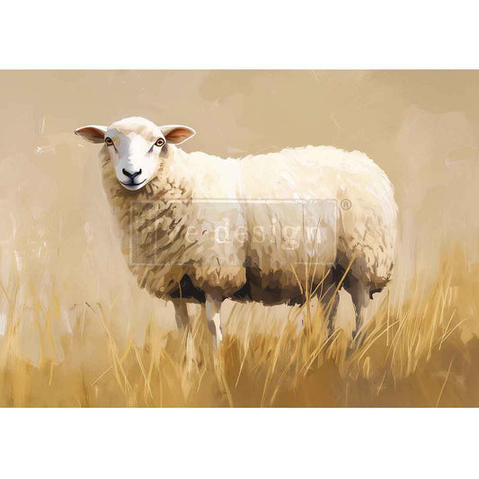 A3 Decoupage Fiber - Pasture Dreams | 11.7"x16.5" | Redesign with Prima