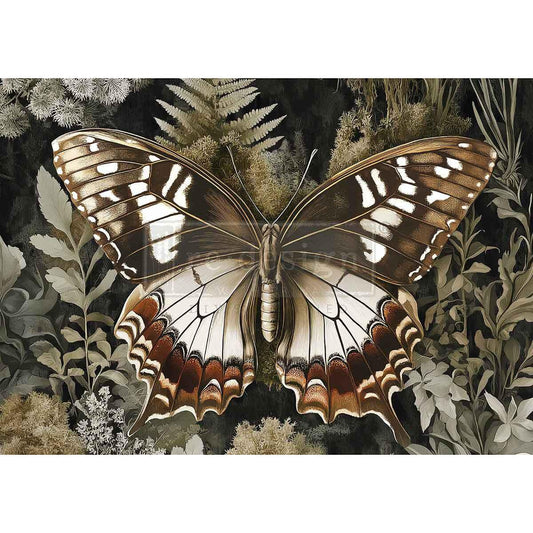 A3 Decoupage Fiber - Rustling Wings | 11.7"x16.5" | Redesign with Prima