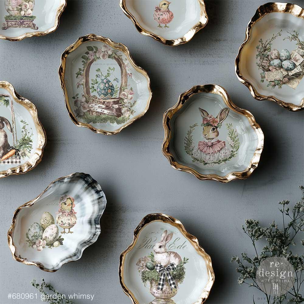 Middy Decor Transfers® - Garden Whimsy  | 3 sheets, 8.5 x 11” | Redesign with Prima