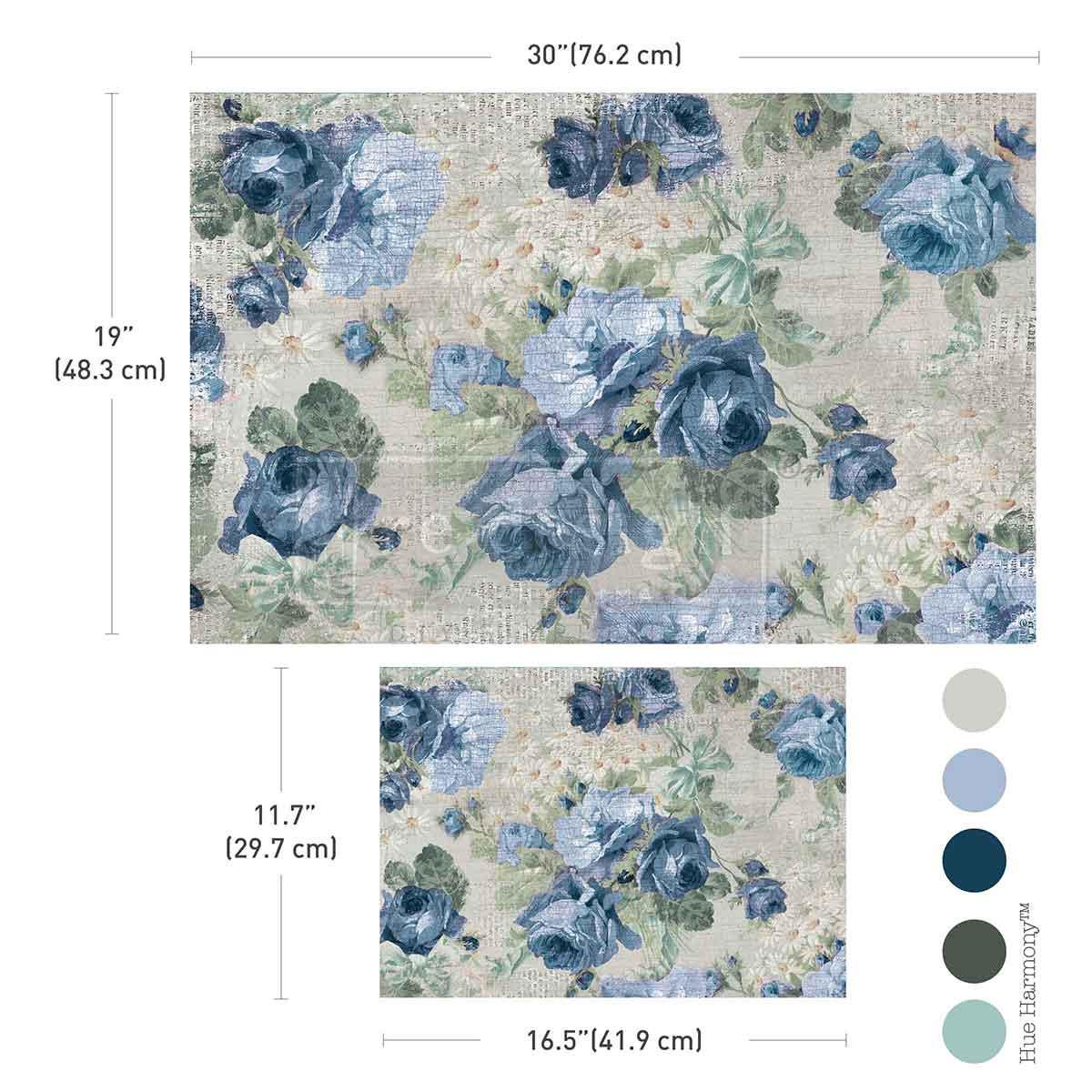 Double Delight Decoupage Fiber Set  - Meadow Melodies | |1-19x30”+1-11.7x16.5” | Redesign with Prima®