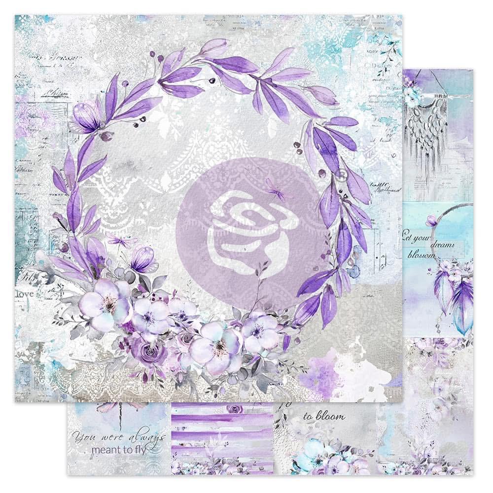 Aquarelle Dreams Collection 12x12 Scrapbook Assorted  - 4 sheets | Prima Marketing, Inc.