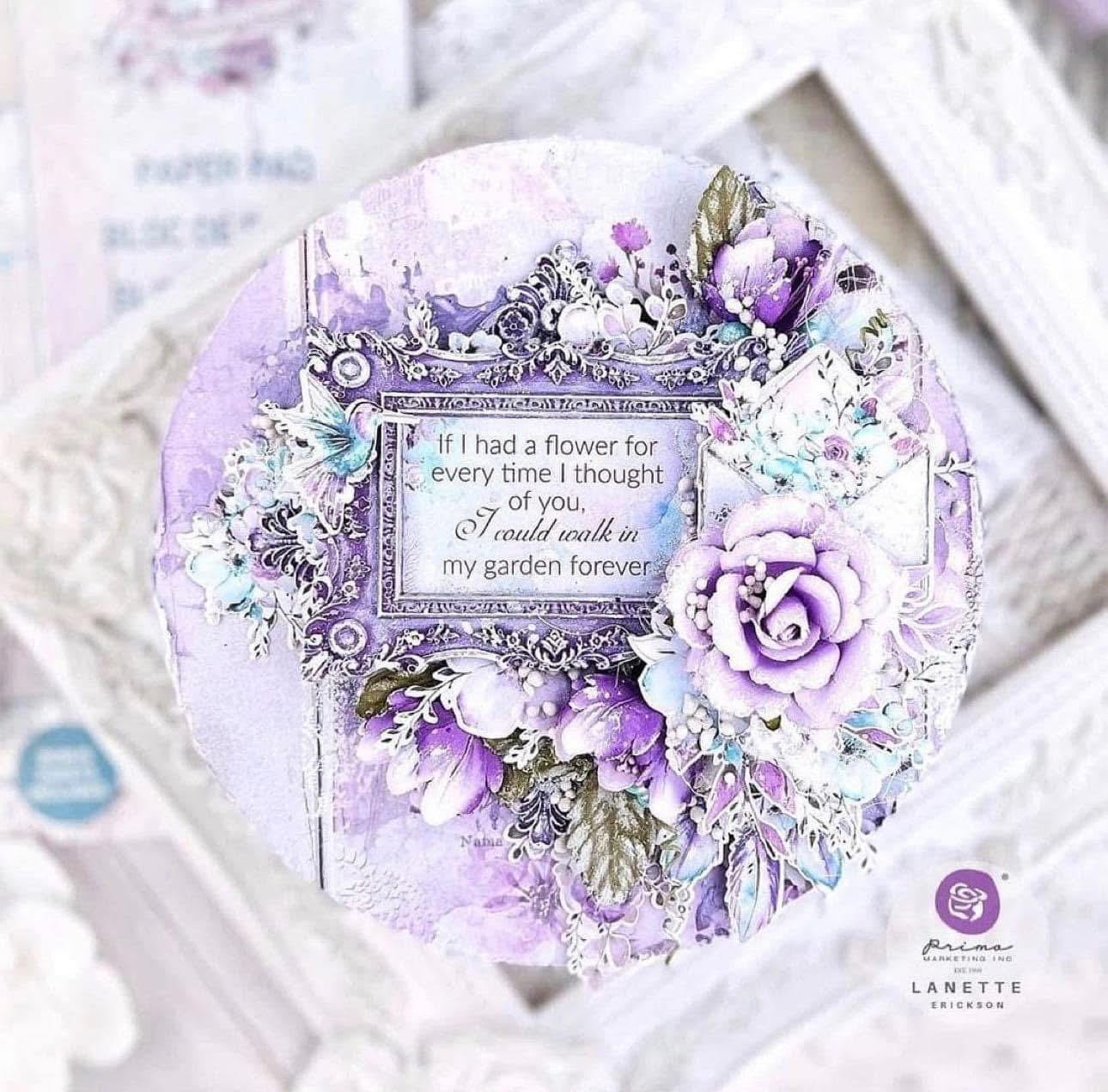 Aquarelle Dreams Collection 12x12 Scrapbook Assorted  - 4 sheets | Prima Marketing, Inc.