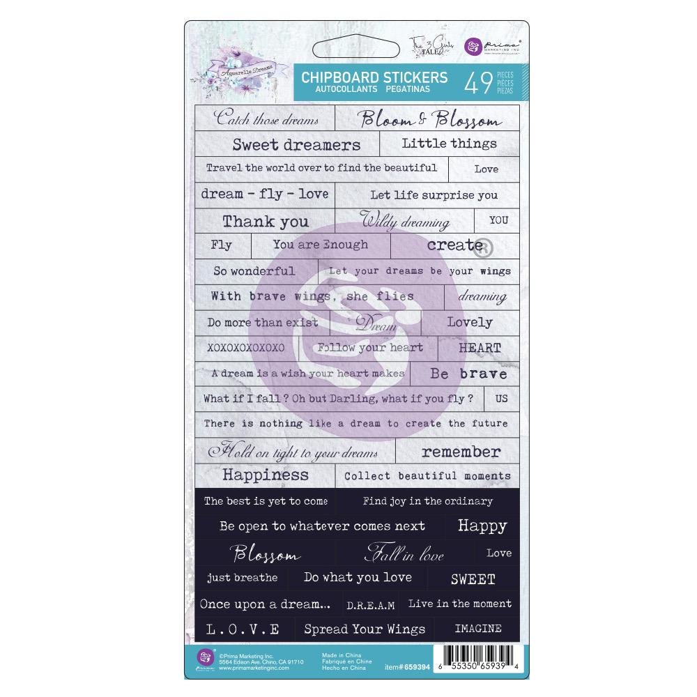 Aquarelle Dreams Collection 12x12 Scrapbook Assorted  - 4 sheets | Prima Marketing, Inc.