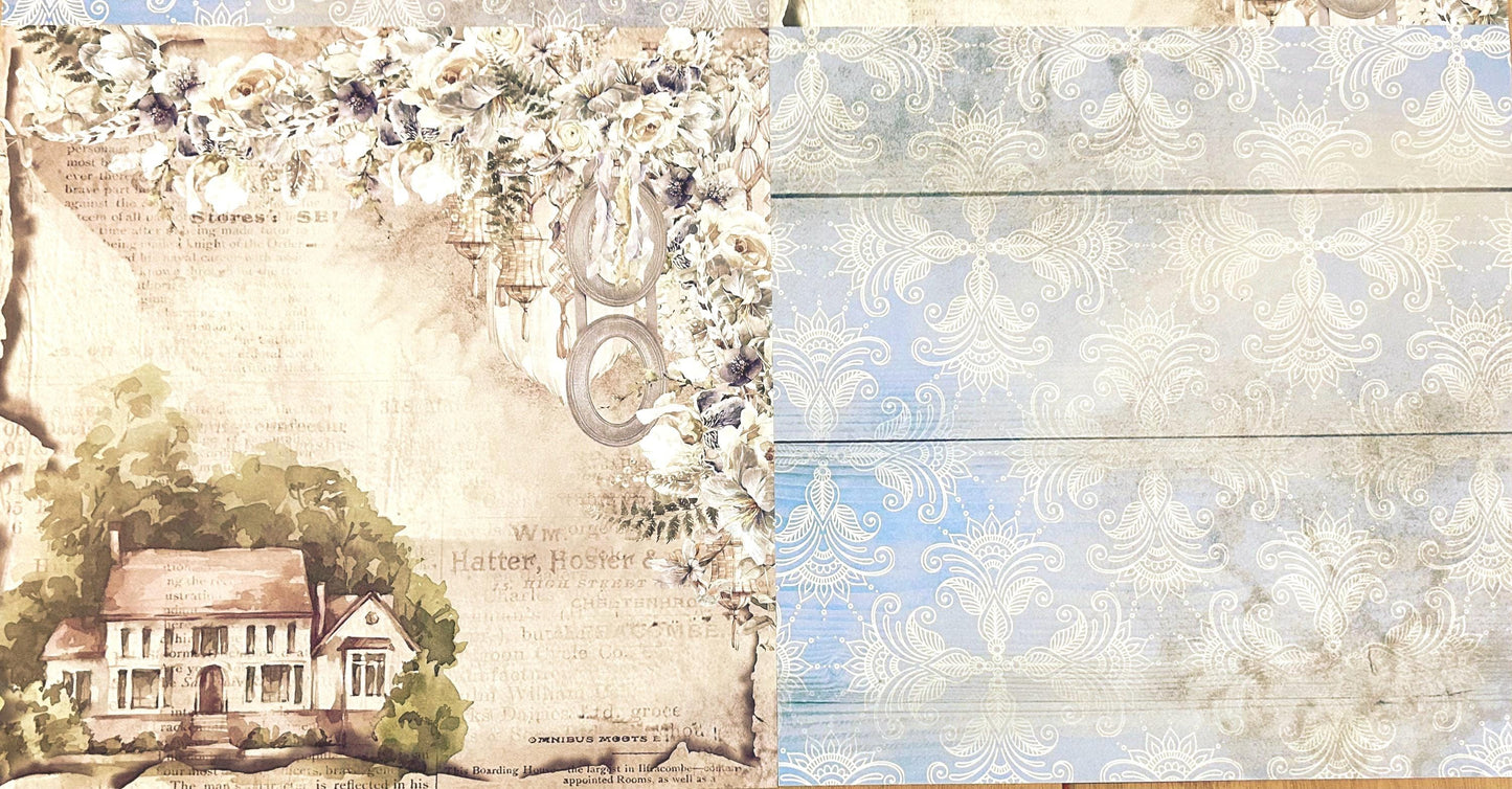 Bohemian Heart Collection Scrapbook Paper Set | 12”x12”, 14 sheets | Prima Marketing Inc.