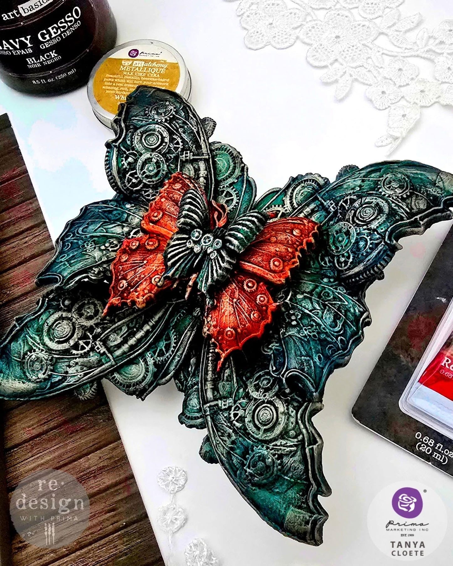 Art Mediums: Heavy Black Gesso | 8.5 oz | Acrylic Primer | Redesign with Prima