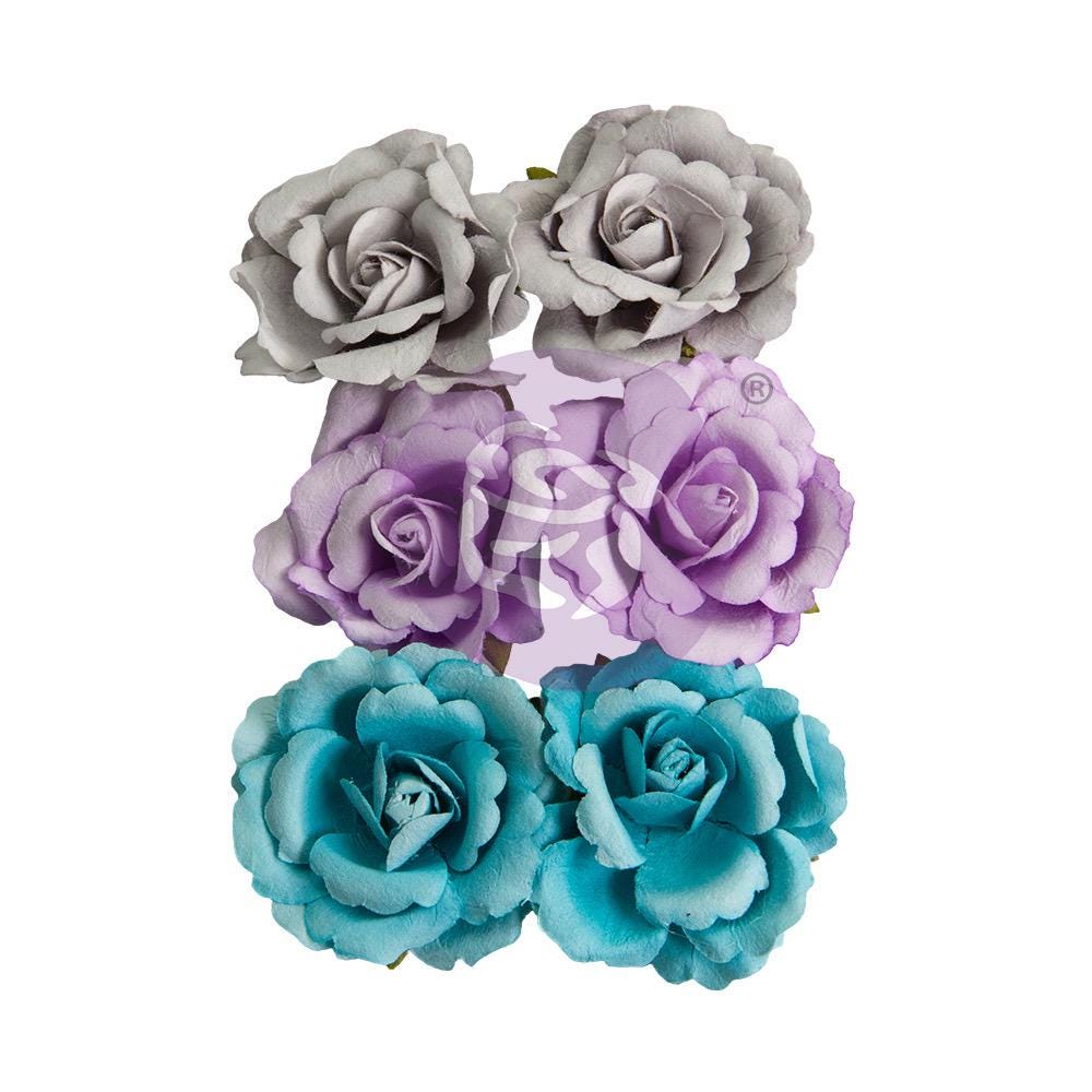 Aquarelle Dreams Collection Flowers - Glory, 6 pcs | Three Girls Tale | Prima Marketing Inc.