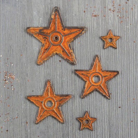 Barn Stars, 5 pcs | Mechanicals | Finnabair | Prima Marketing Inc