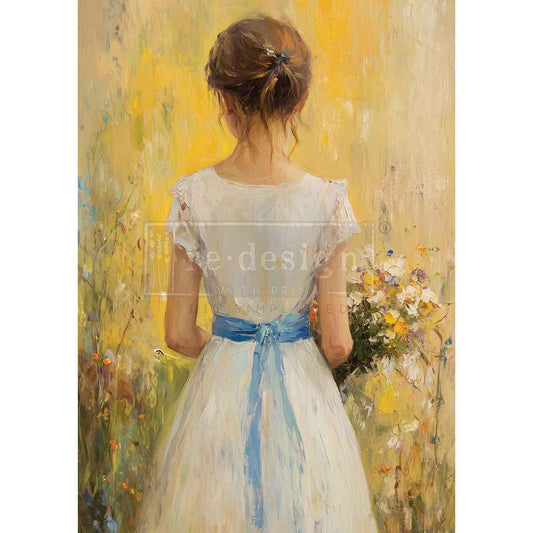 A3 Decoupage Fiber - Fields of Grace | 11.7"x16.5" | Redesign with Prima