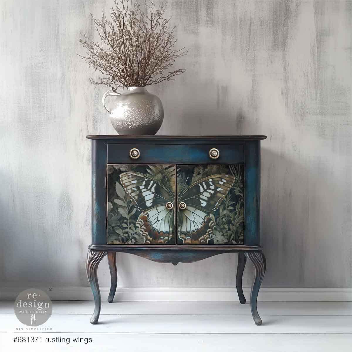 A3 Decoupage Fiber - Rustling Wings | 11.7"x16.5" | Redesign with Prima