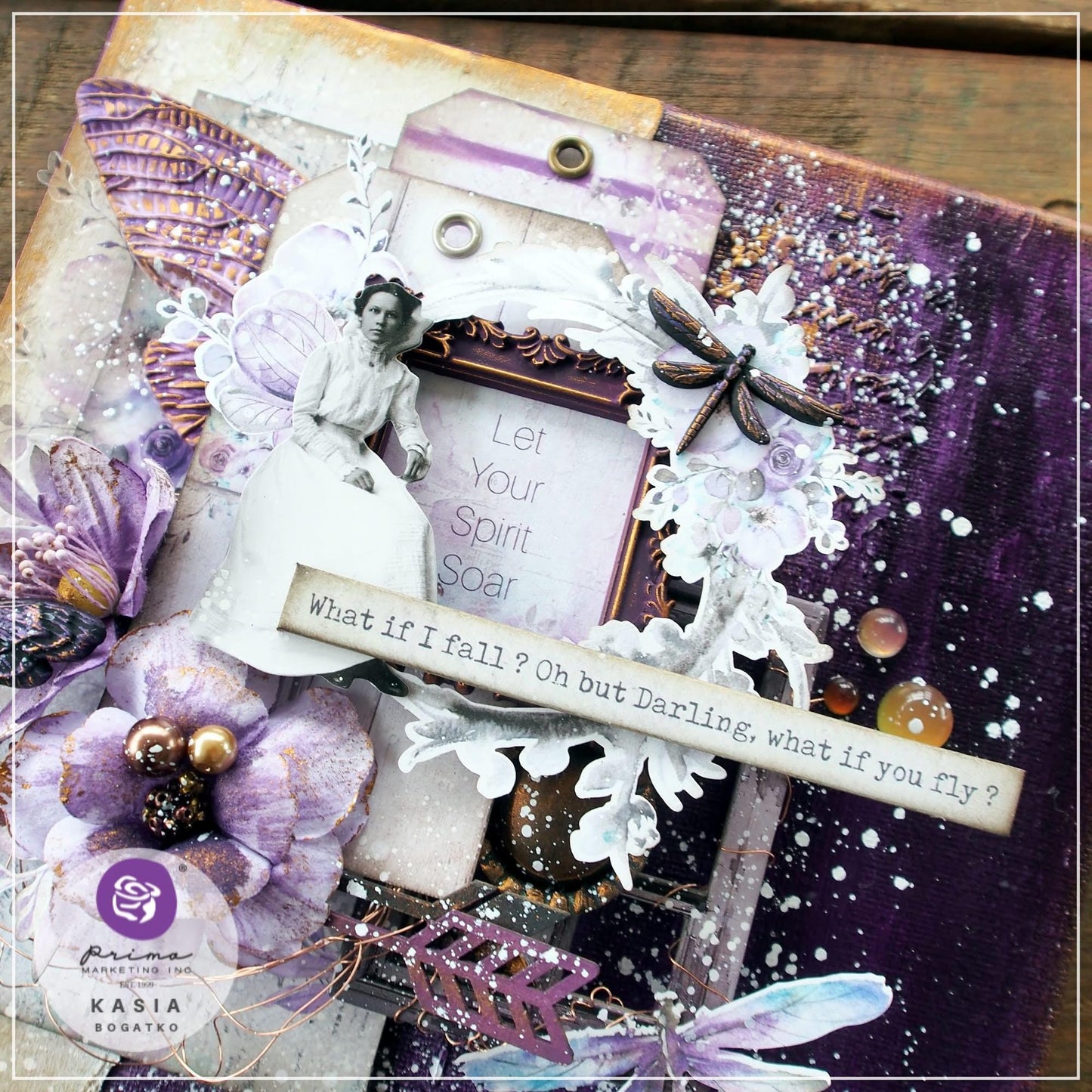 Aquarelle Dreams Collection 12x12 Scrapbook Assorted  - 4 sheets | Prima Marketing, Inc.