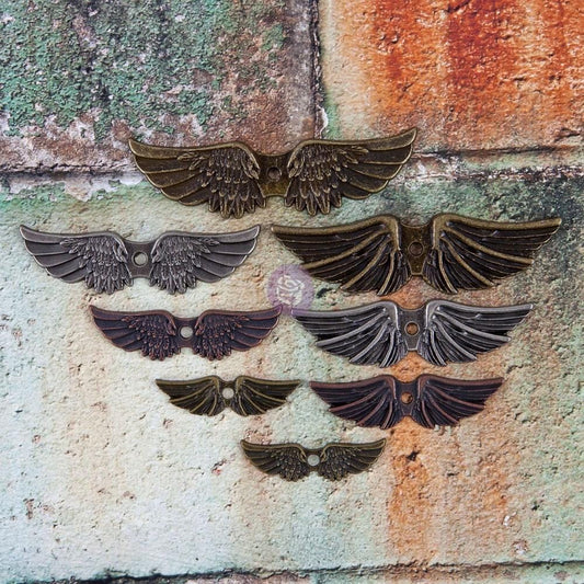 Winged, 8 pcs | Finnabair Mechanicals | Prima Marketing Inc